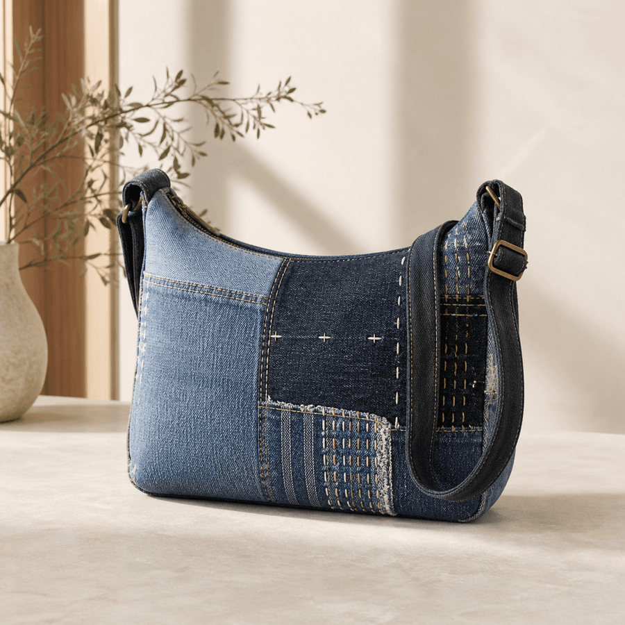 Reworked Denim Shoulder Bag development placeholder image, alternate