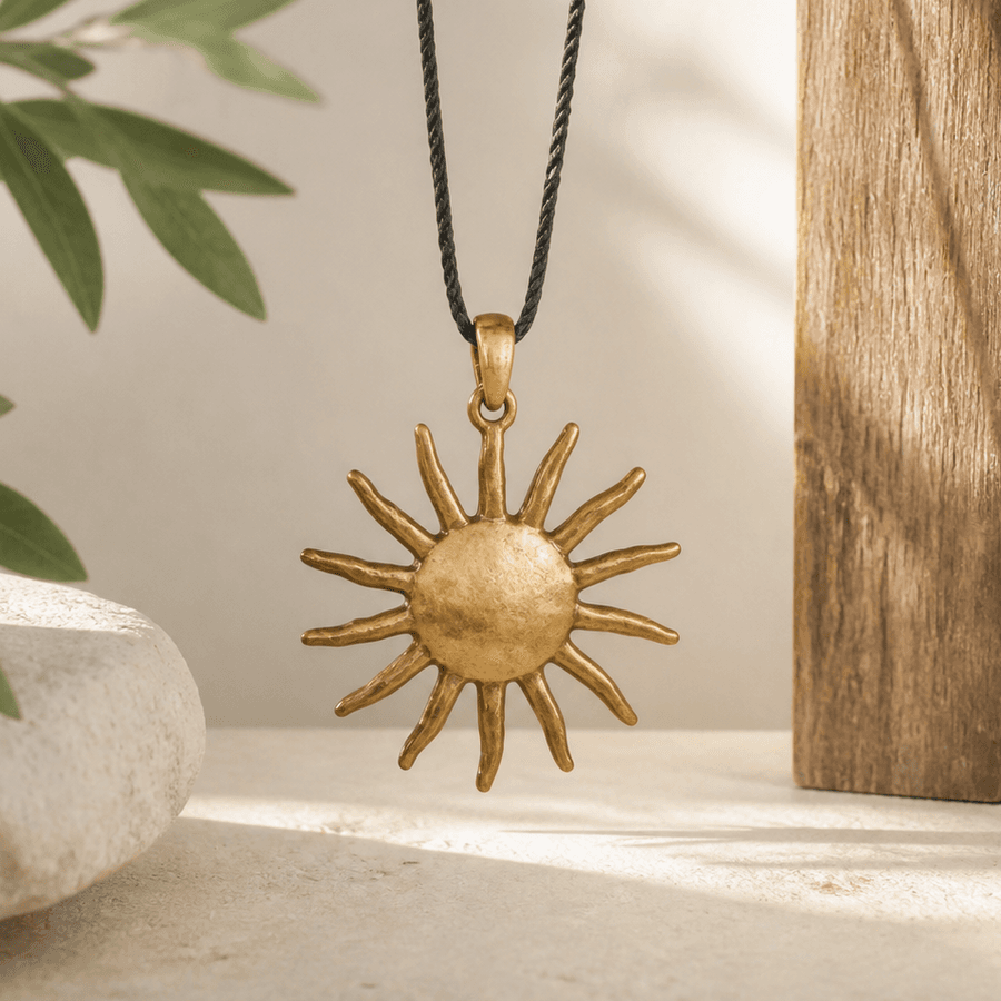 Hammered Sun Pendant development placeholder image, detail